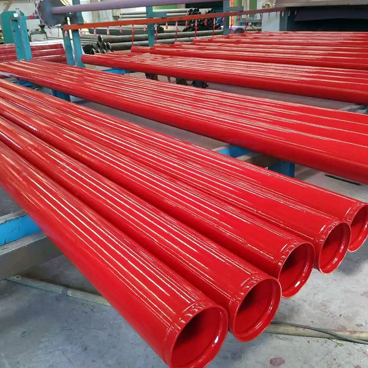红色消防涂塑钢管