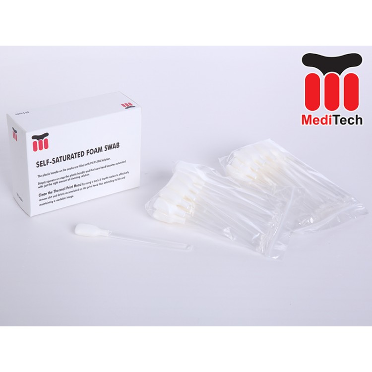 海绵头IPASS-4.5挤压清洁棉签 酒精清洁擦拭棒