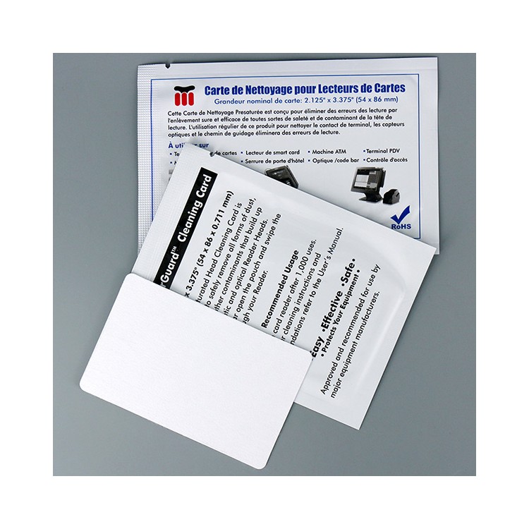 ATM机 POS机刷卡器证卡打印机去污除尘CR80通用清洁卡